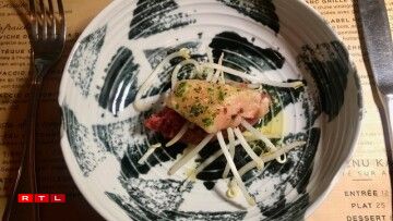 Tartare de boeuf, moelle en persillade