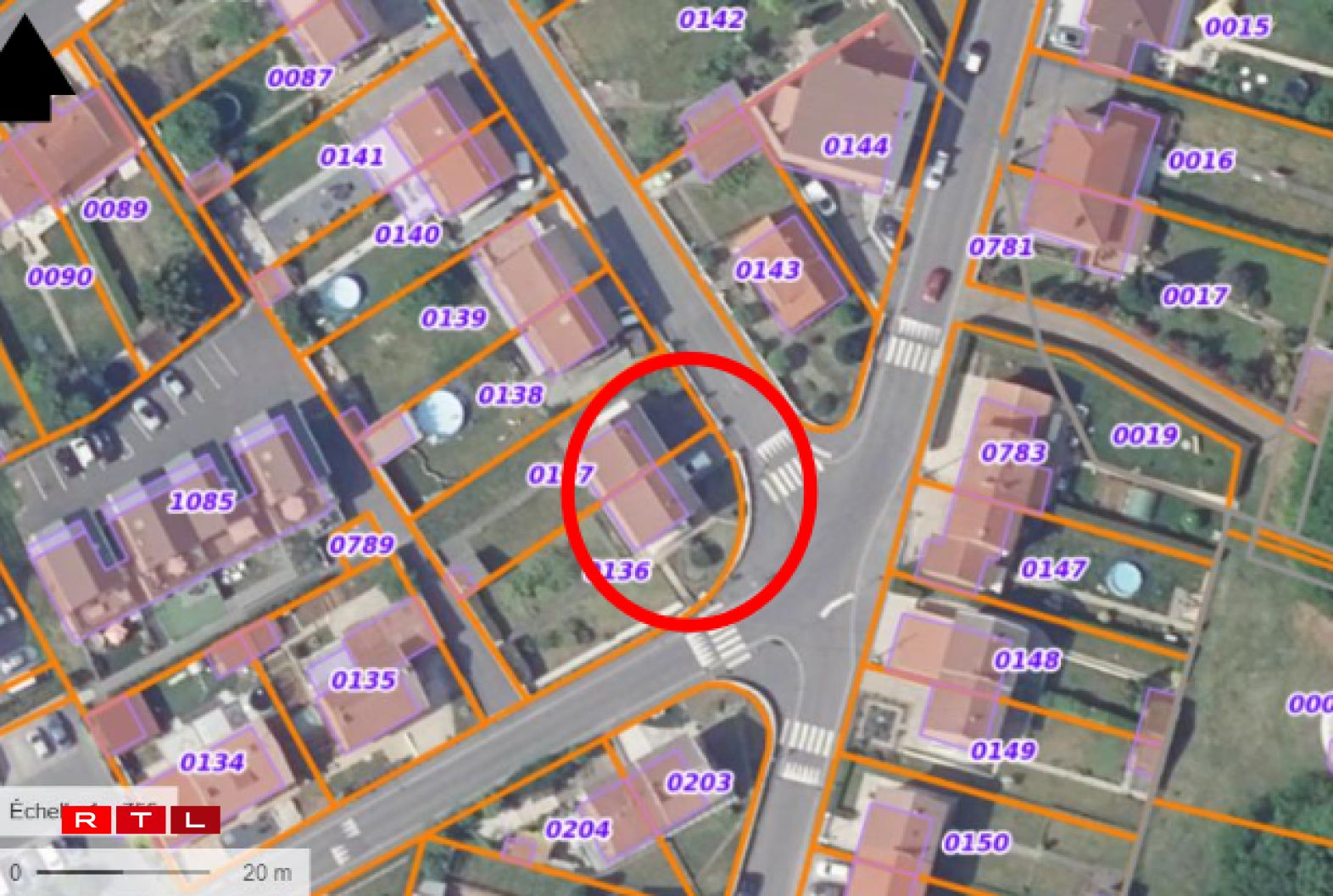 Localisation détaillée de la zone concernée par l’instabilité.