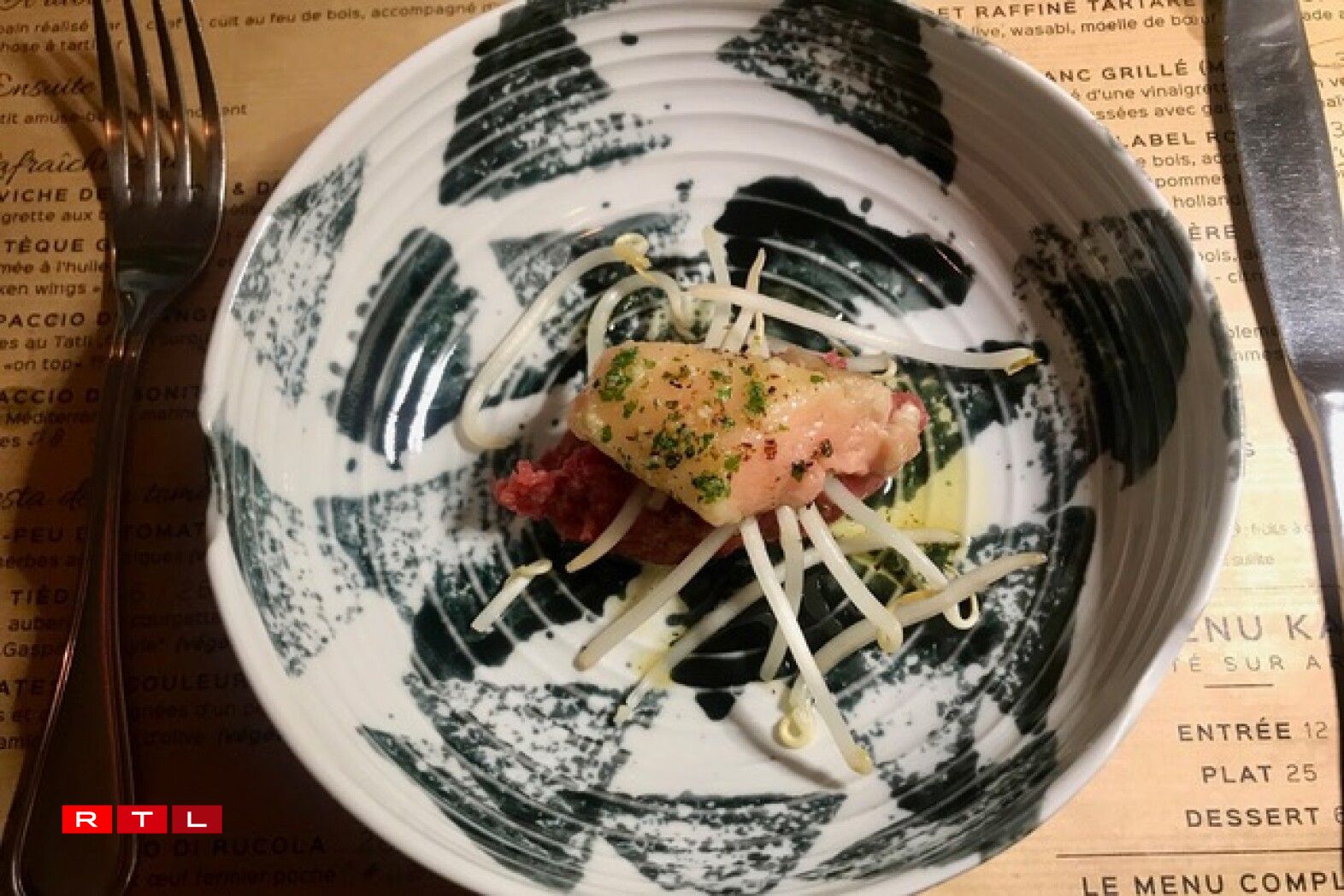 Tartare de boeuf, moelle en persillade