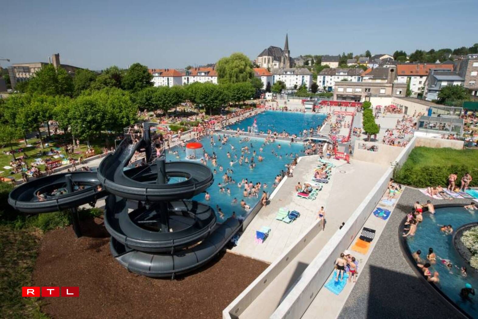La piscine extérieure d'Oberkorn