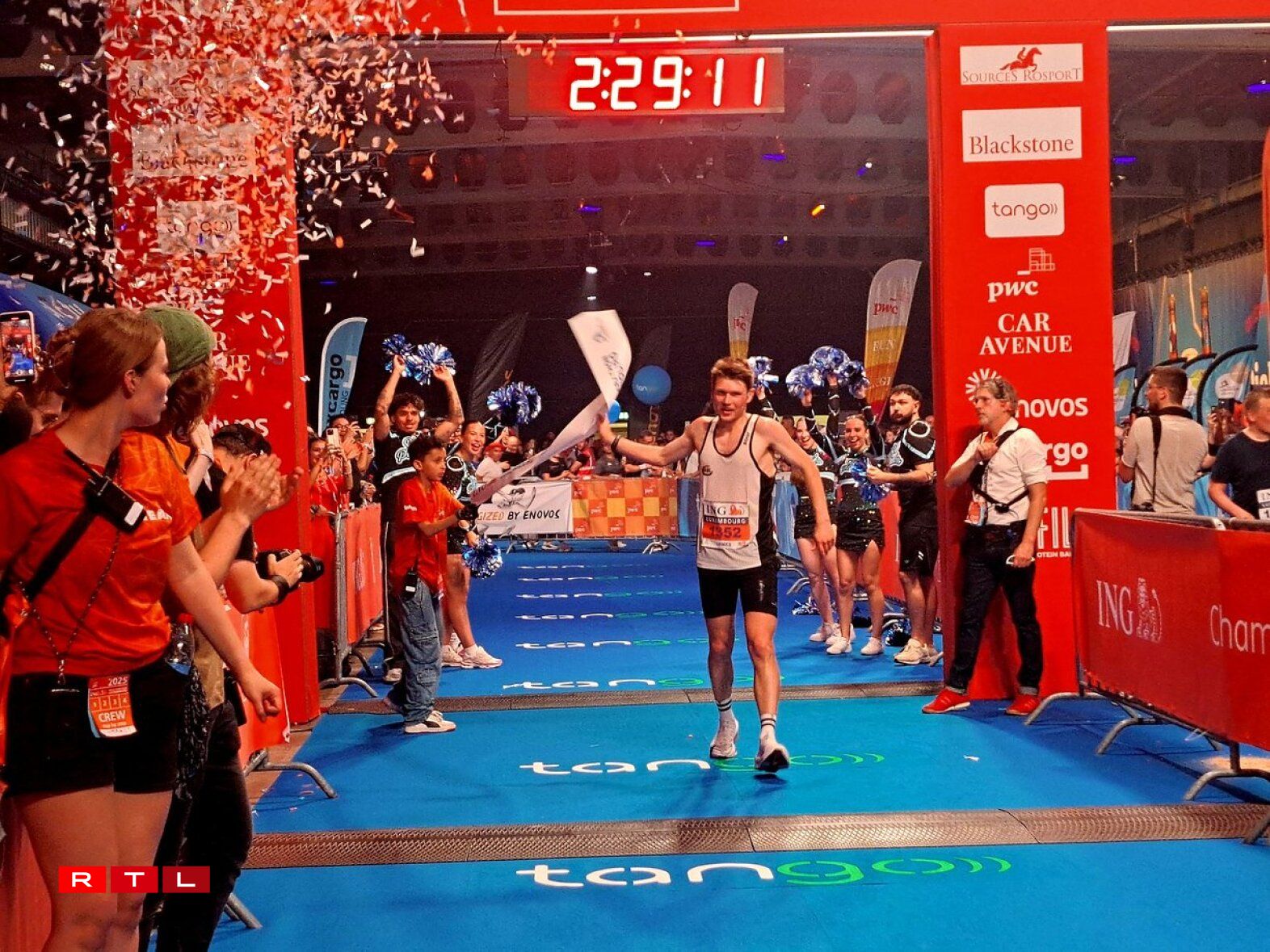 James Dunn, premier Luxembourgeois et vainqueur du marathon chez les hommes.