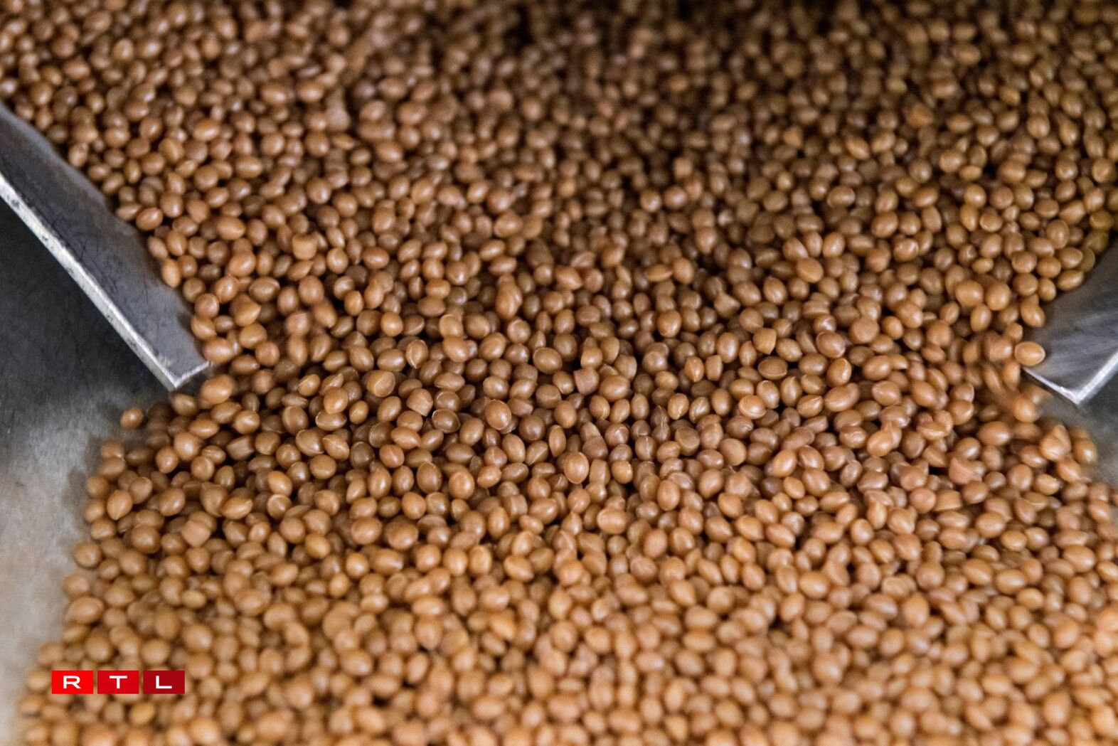 Des granulats de plastique.