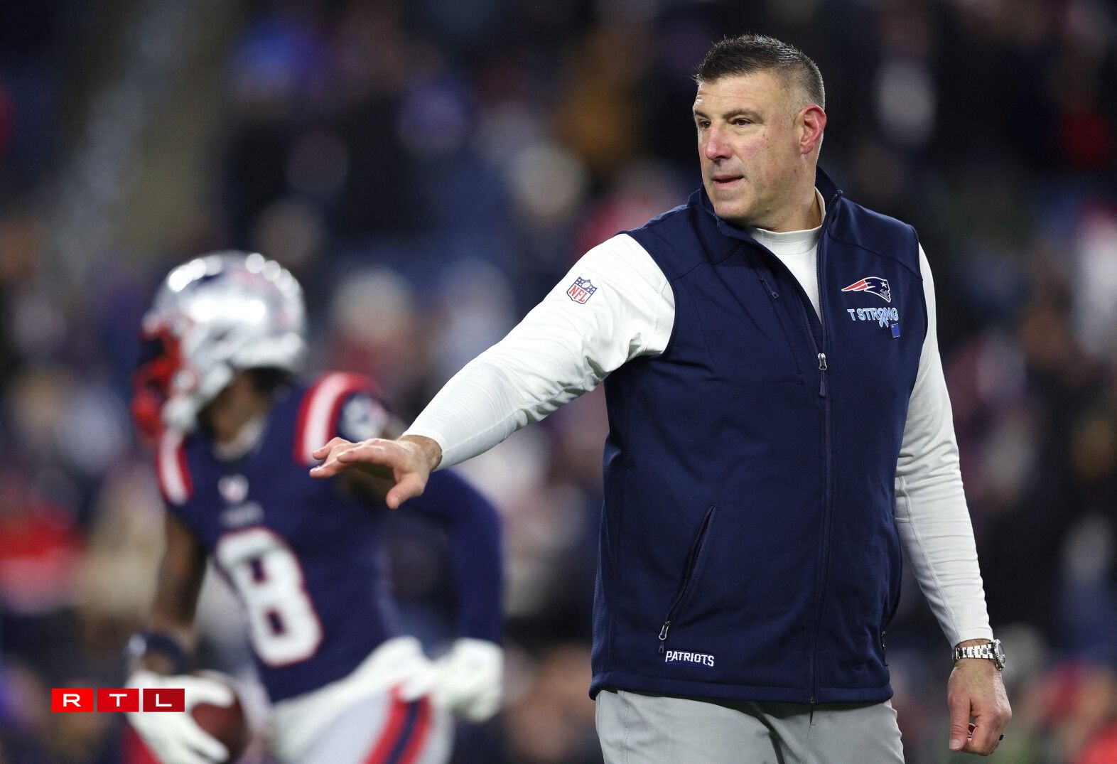 Mike Vrabel, den Head Coach vun de New England Patriots