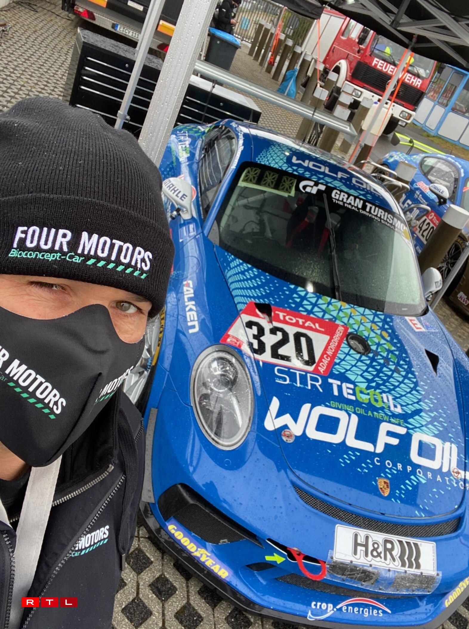 De Charles Kauffman fiert an der Kategorie mat alternativem Sprit op engem Porsche 991 GT3 Cup 2.