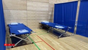 Feldbetter am Centre d'accueil zu Hesper.