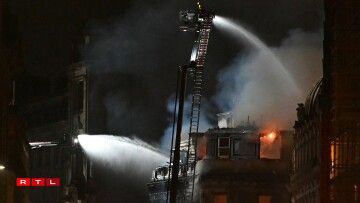 Feier an der Gare an der schottescher Stad Glasgow den 8. Mäerz 2026.