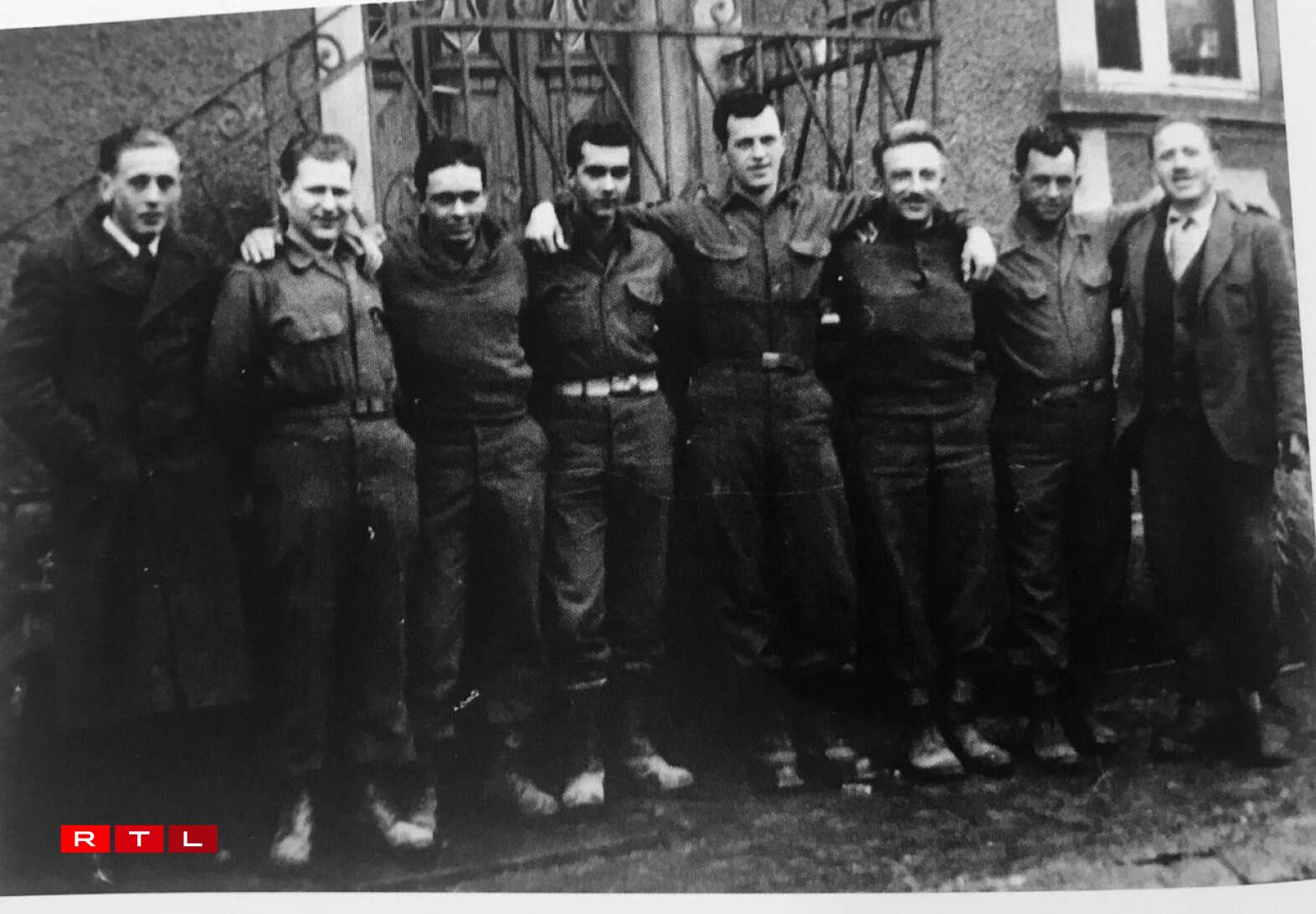 Jean-Pierre Keiser (right) with US soldiers.