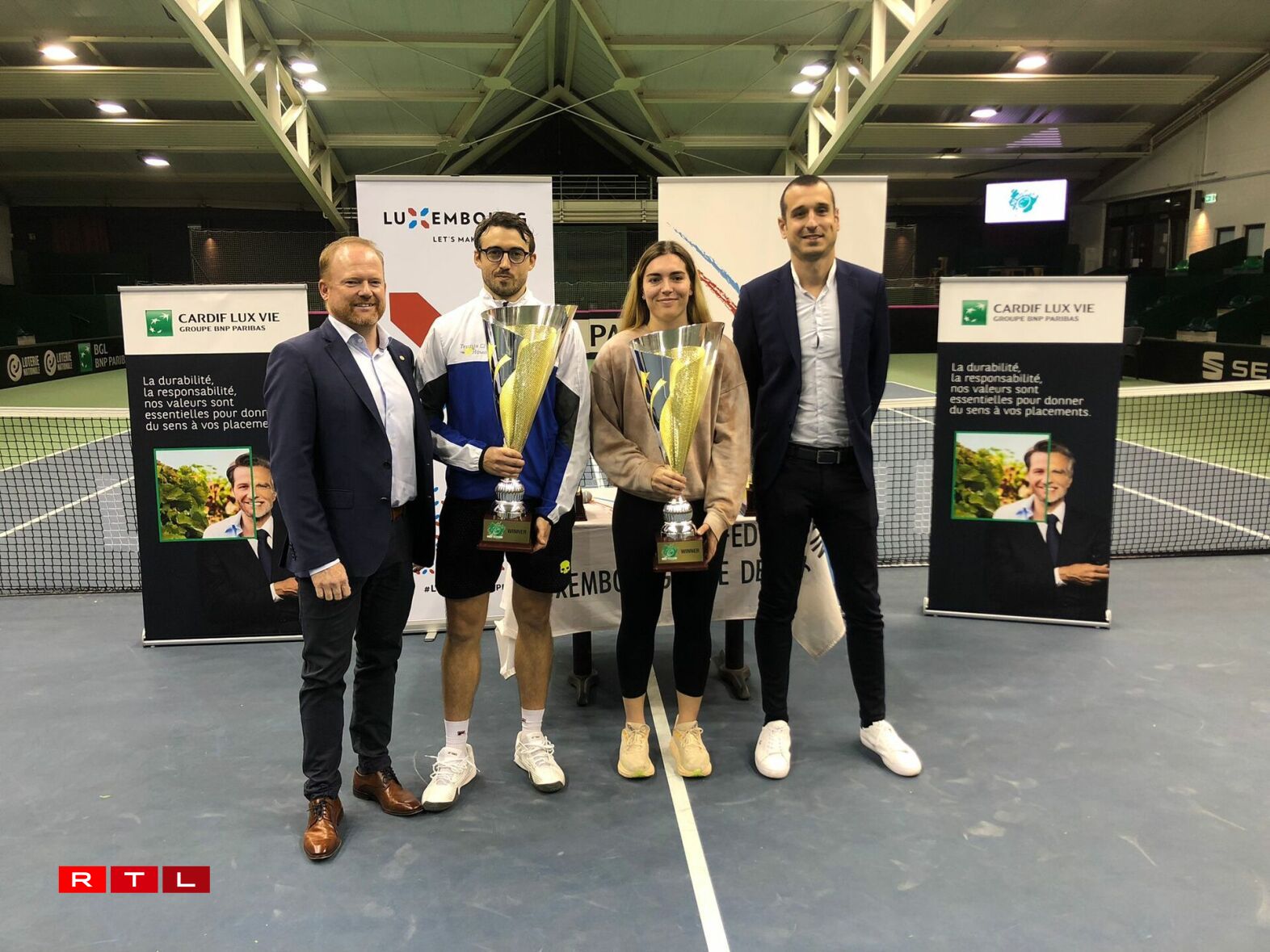 Christophe Nickels an Eleonora Molinaro, Gewënner vun de Finallen.