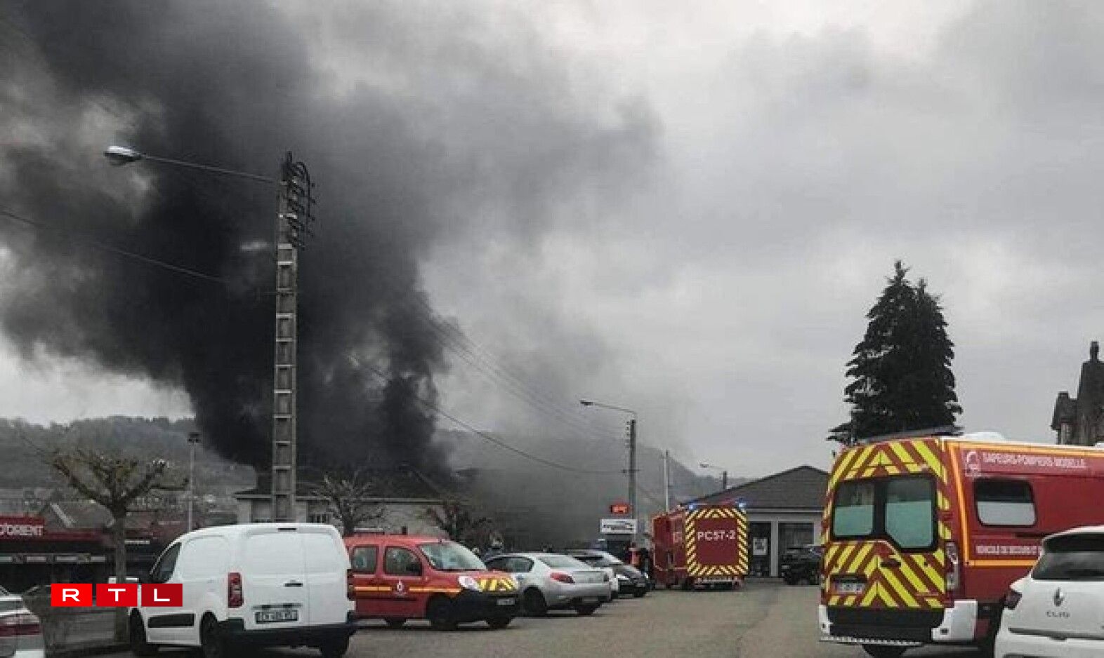 Une photo prise par un abonné de l'ITLF jeudi après-midi à Audun-le-Tiche.