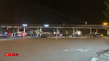 Och op der Aire de Berchem war am Laf vum Owend net däitlech méi lass.