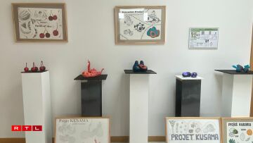 Wierker vum Konscht Departement vum Athenée de Luxembourg.