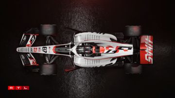 Den neien Auto vun Haas ass fir d'Saison '26 méi wäiss ginn