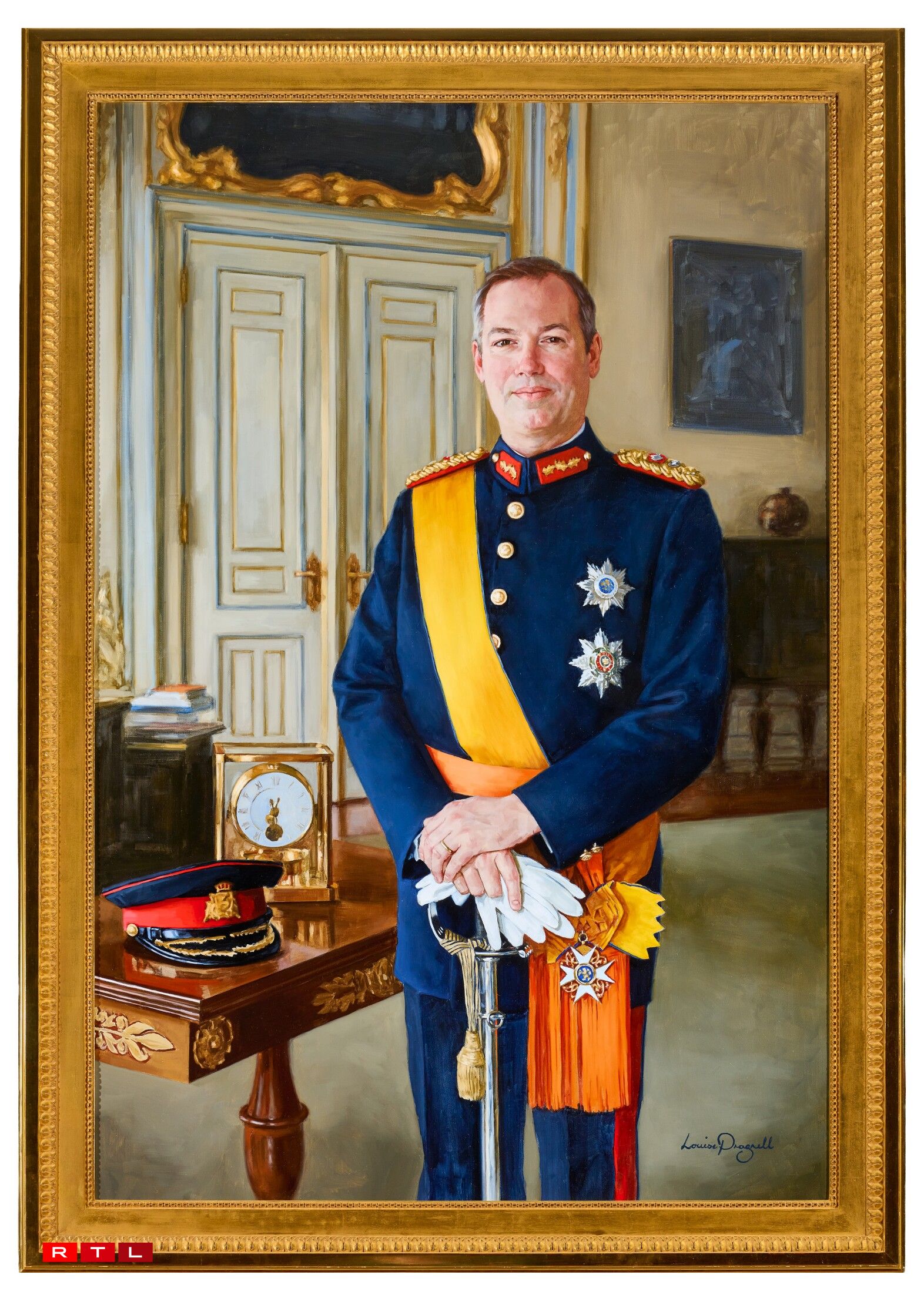 De Portrait vum Grand-Duc Guillaume vun der Louise Pragnell.