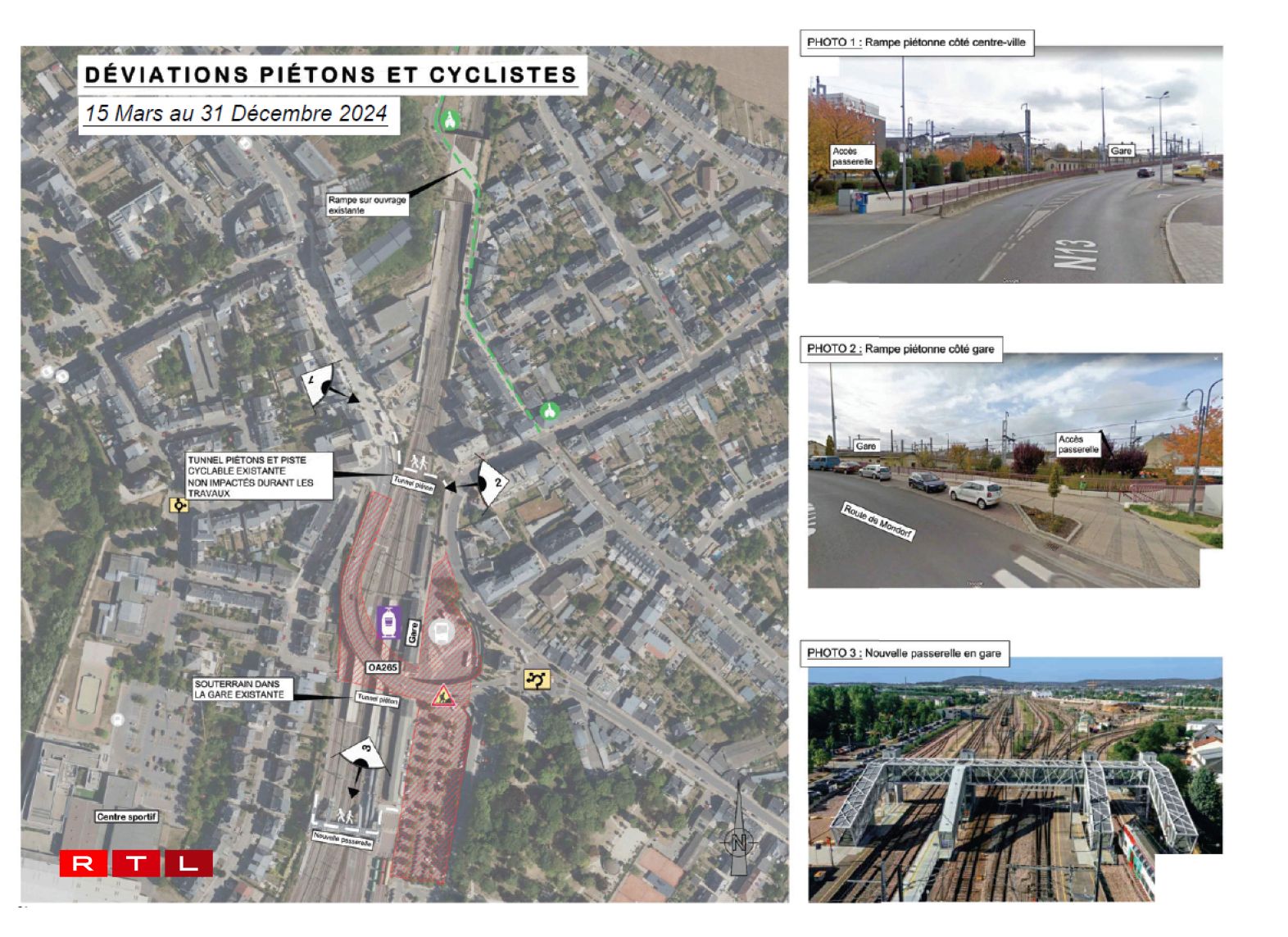 Deviatioun fir Foussgänger a Vëlosfuerer