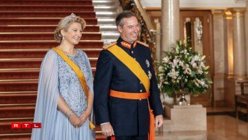 D'Grande-Duchesse Stéphanie beim Trounwiessel 2025.