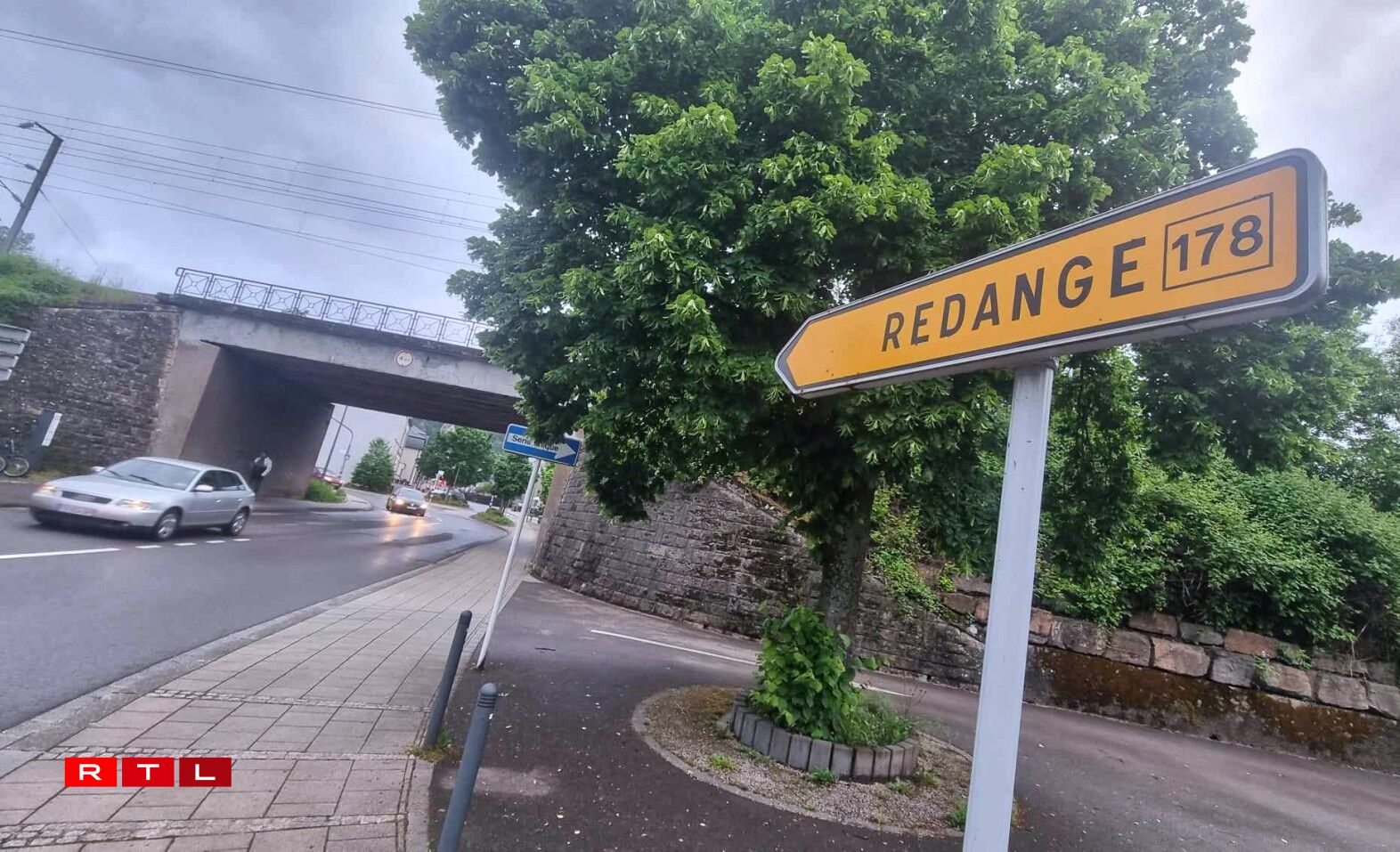 La route qui relie Belvaux à Rédange.