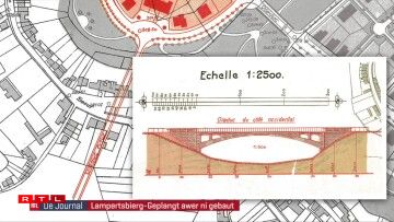 The bridge connecting Limpertsberg with Route d'Arlon.