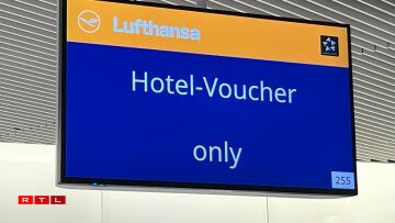 Annulatiounen a Retarden um Fluchhafen zu Frankfurt.