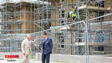 King Charles III during a visit in Poundbury.