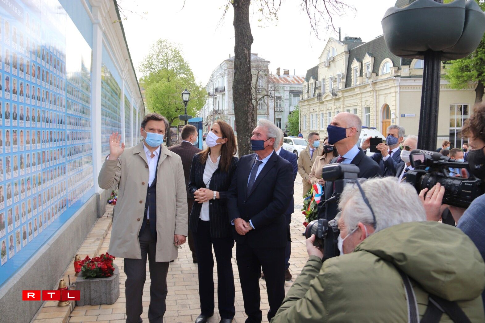 Les ministres du Benelux avec Dmytro Kuleba, ministre des Affaires étrangères de l'Ukraine
