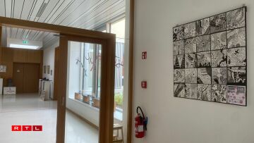 Wierker vum Konscht Departement vum Athenée de Luxembourg.