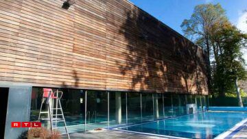 L'espace extérieur des Bains du Parc à Esch