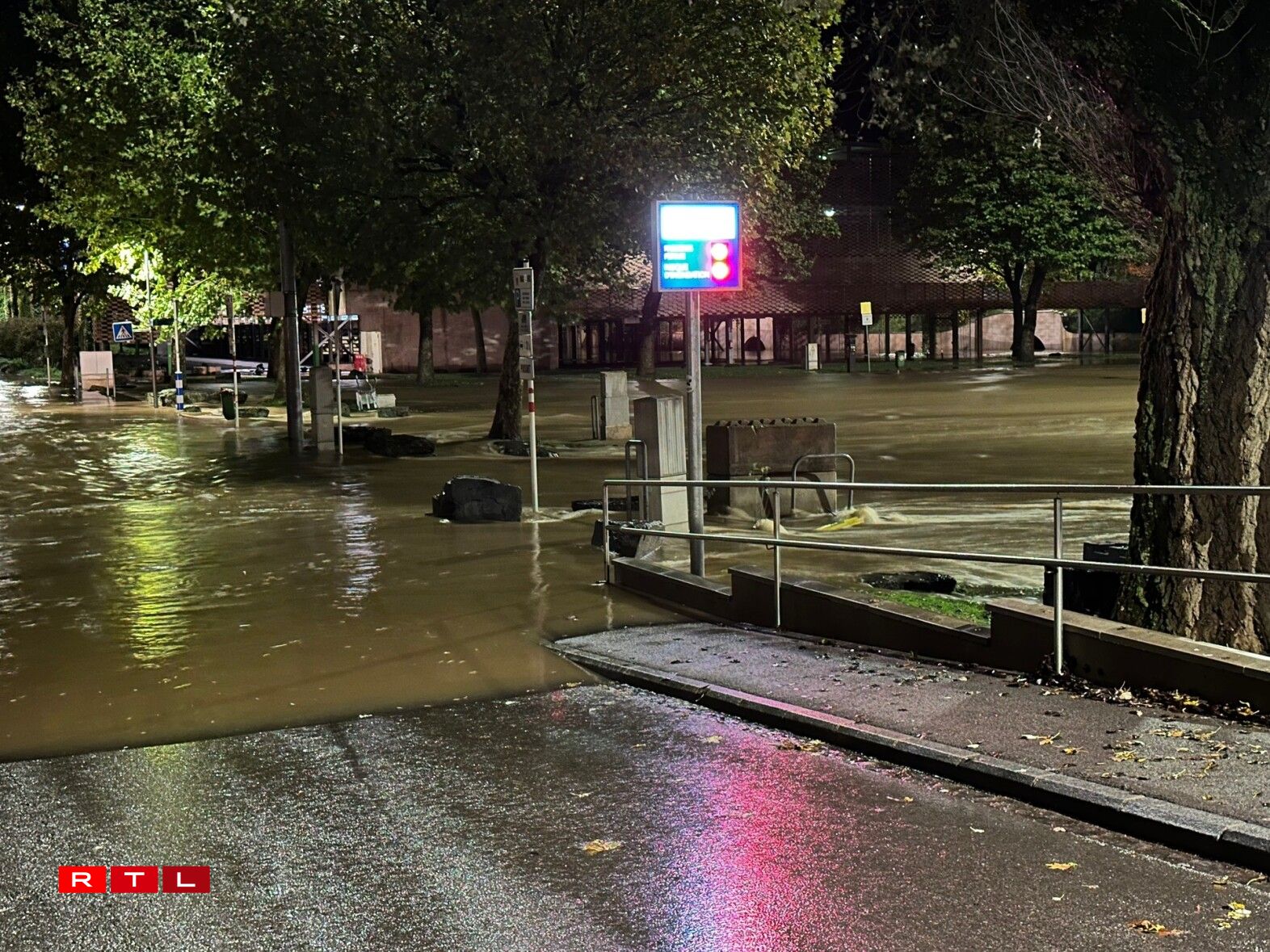 Le parking Däich ce jeudi matin à Ettelbruck.