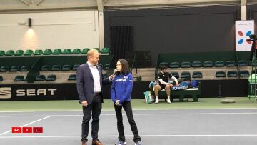 Éierung vum Liz Conzemius, Weltmeeschterin am Blannentennis.