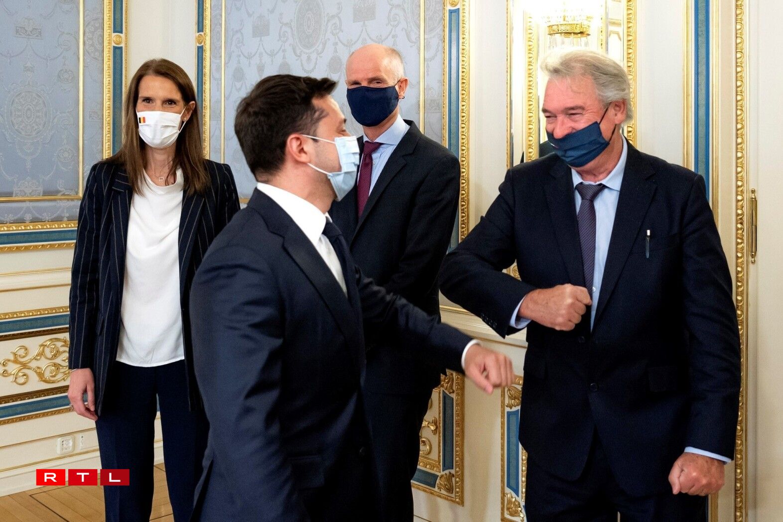Jean Asselborn avec le Président de l'Ukraine, Volodymyr Zelensky