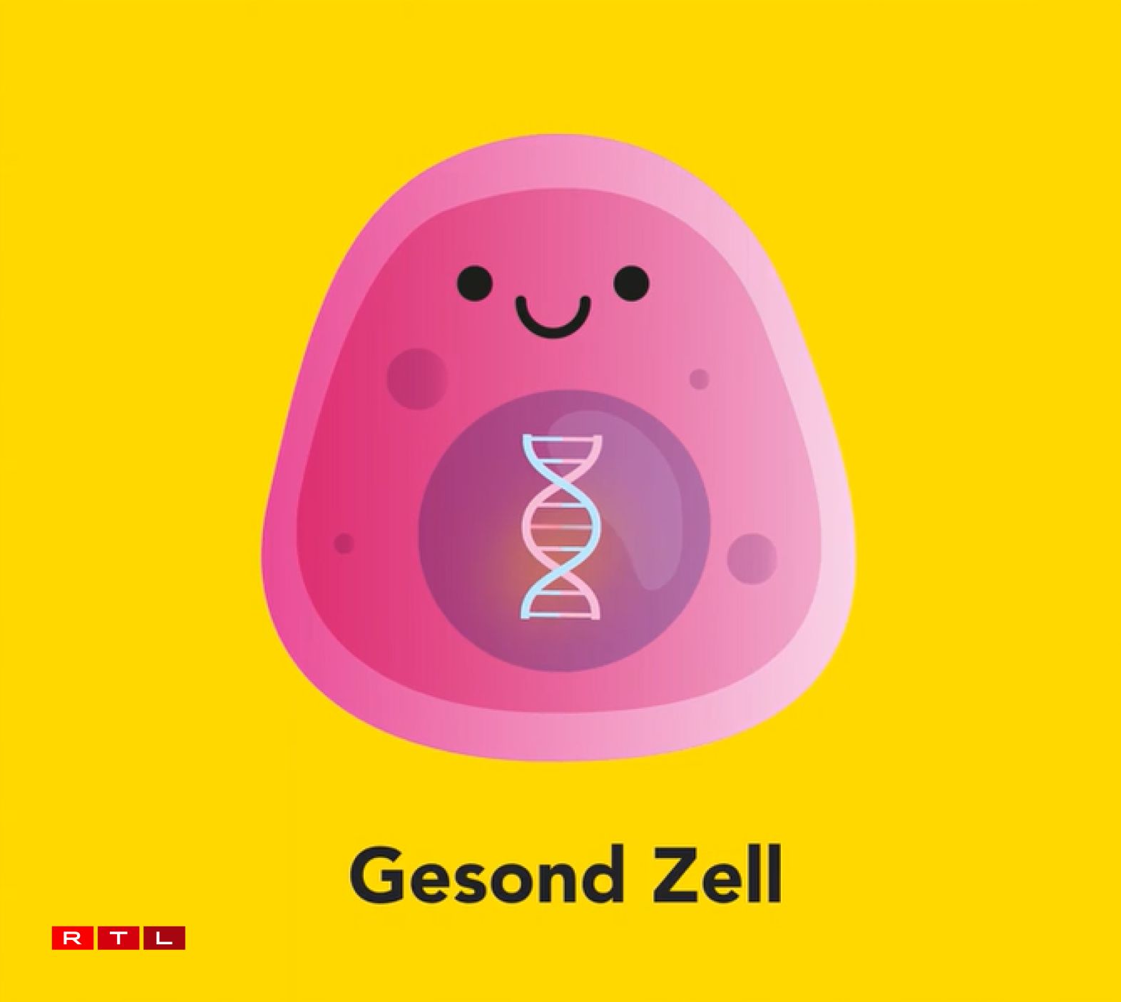 A healthy cell with intact DNA (1) can, after a DNA mutation, become a potentially dangerous mutant (2) or a cancer cell (3) both of which have defective DNA.