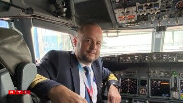 De Laurent Donteri, Pilot vun der zweete Luxair-Maschinn, déi Lëtzebuerger am Mäerz 2026 wéinst dem Iran-Krich aus dem Noen Osten zréck an de Grand-Duché bruecht hunn.