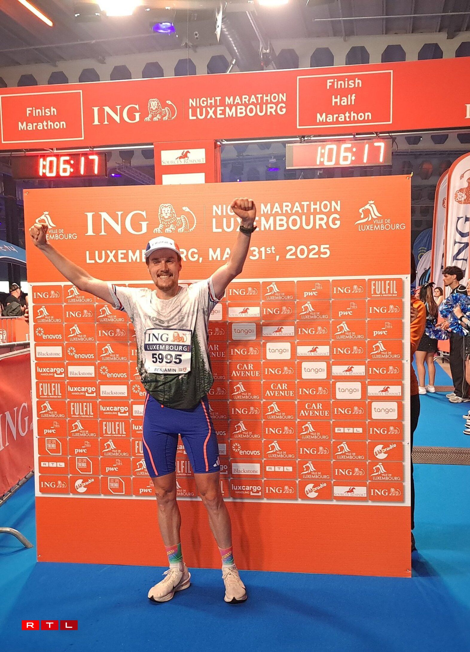 Benjamin Polin, vainqueur du semi-marathon.