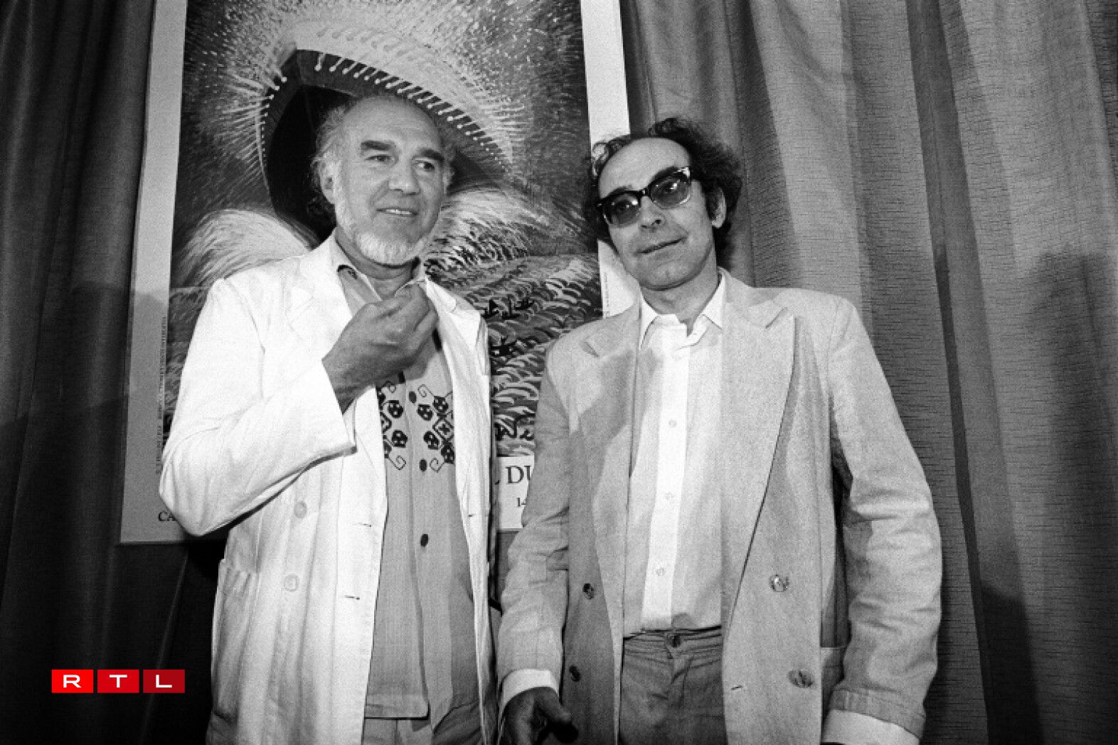 Michel Piccoli a Jean-Luc Godard, de 24 Mee 1982 zu Cannes