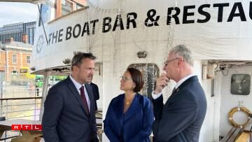 La délégation luxembourgeoise a également échangé avec le président de la chambre de commerce irlandaise, Ian Talbot