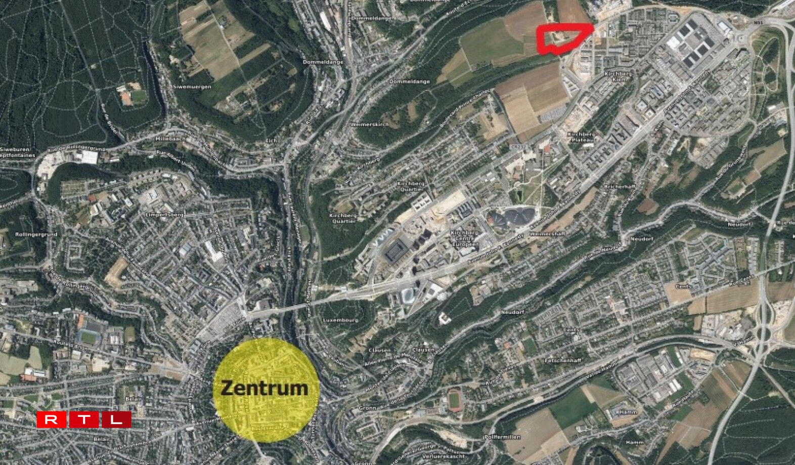 Le nouveau lycée sera excentré par rapport au centre-ville. Ce qui ne le rendra pas moins accessible.