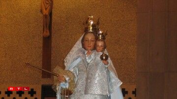 Statue of Our Lady of Luxembourg at Carmelite Monastery Chapel - Des Plaines, Illinois.