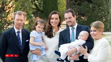 The Grand Ducal family at Prince Liam's baptism in 2017.
