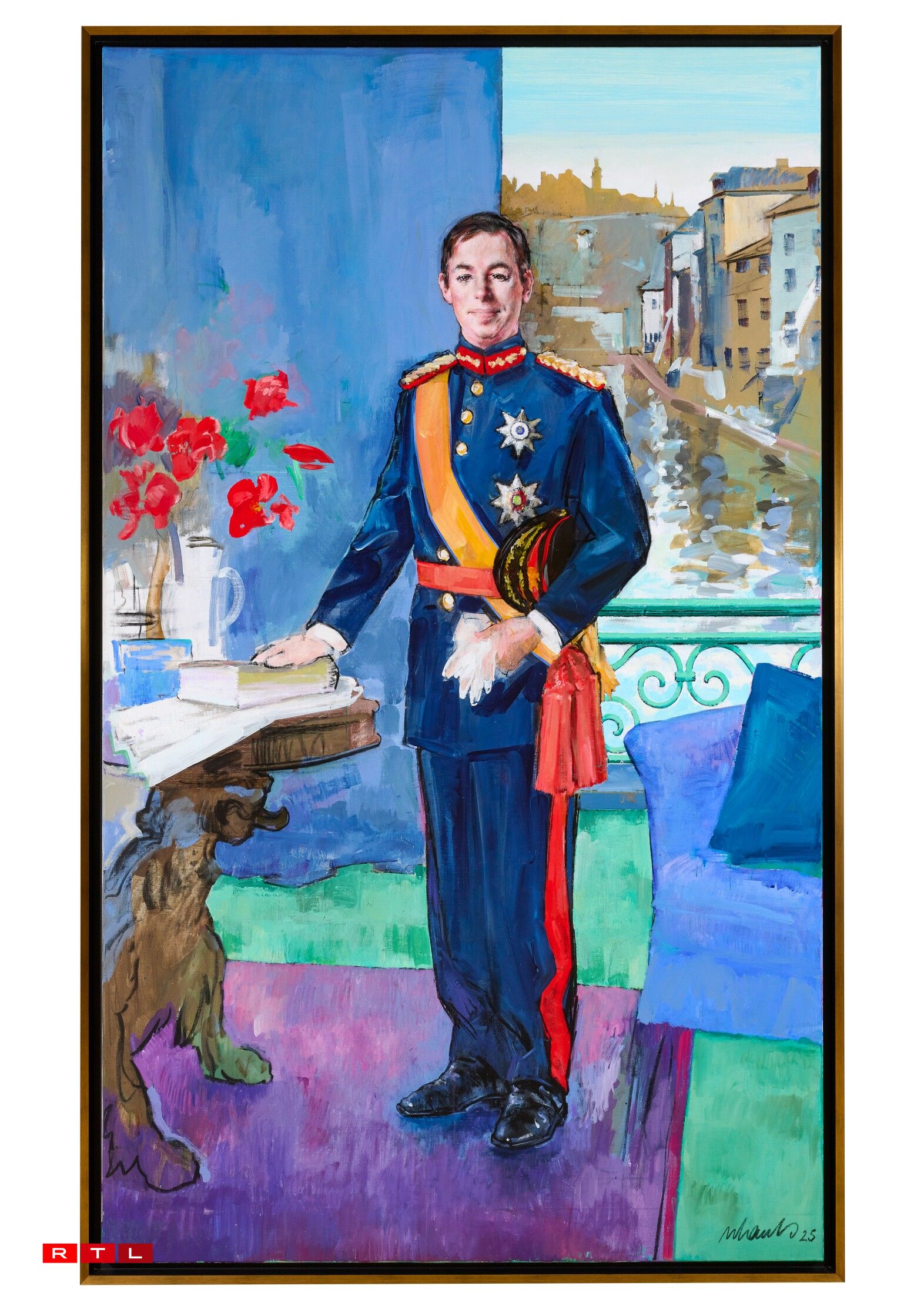 De Portrait vum Grand-Duc Guillaume vum Roland Schauls.
