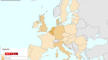 Le top 3 en termes de sols artificiels: Malte (23,7%), Pays-Bas (12,1%) et Belgique (11,4%). Le Luxembourg finit en 4e position.