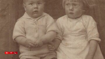 De Jean Kieffer mat senger Cousine Adeline Beaume.