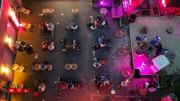 Drive-in-Kino fir Cyclisten an Däitschland