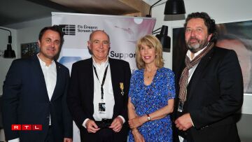 Xavier Bettel (Prime ministe ), James Hickey (Screen Ireland CEO), Patricia O’Brien(Irish ambassador to France), Guy Daleiden (Film Fund Luxembourg director)