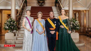 D'Grande-Duchesse Stéphanie beim Trounwiessel 2025.