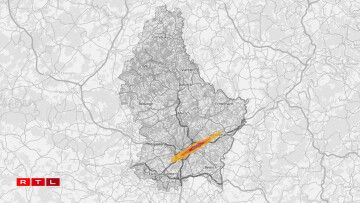 La carte du bruit autour de l'aéroport.