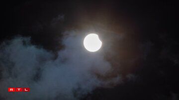 The partial eclipse seen over Luxembourg.