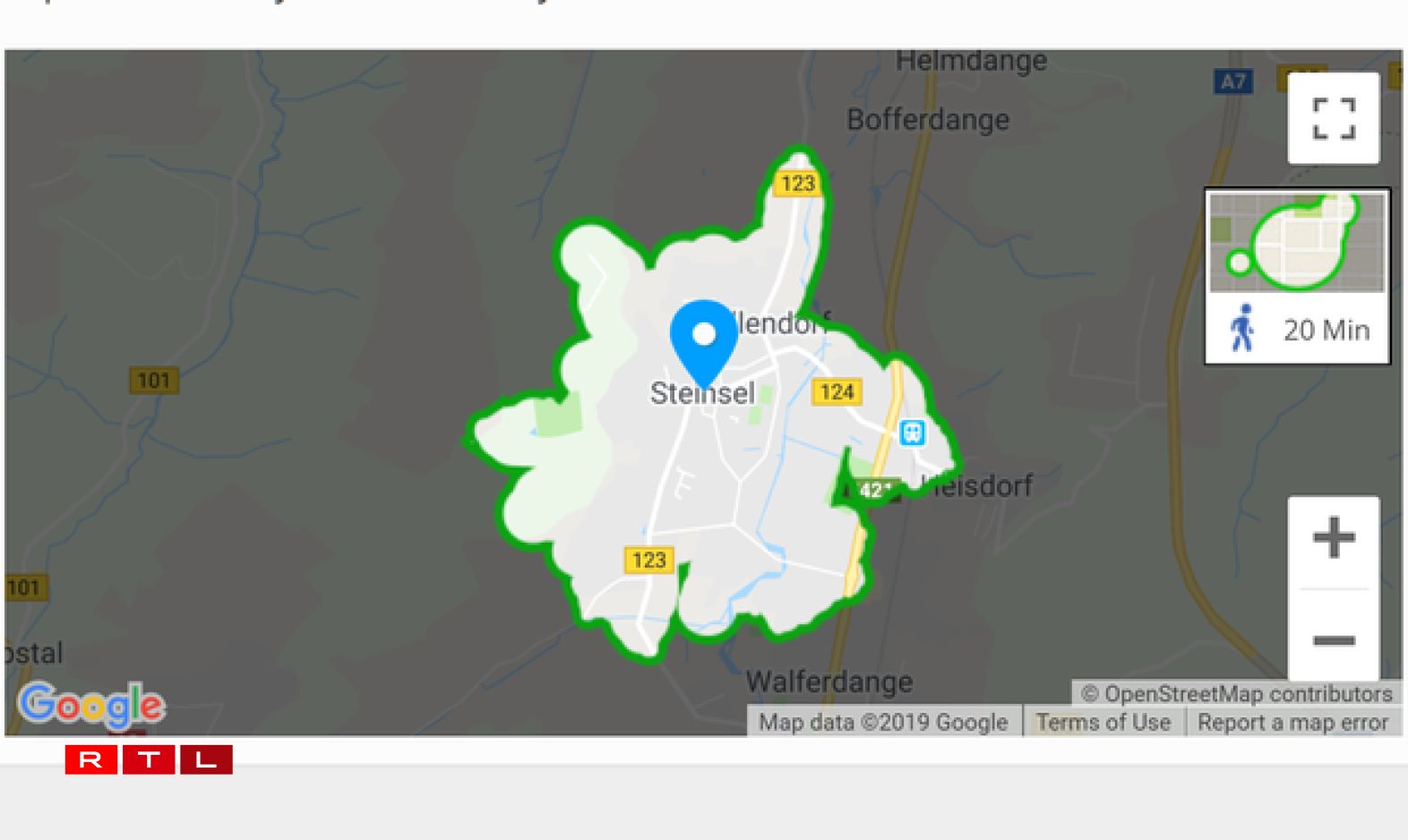 Steinsel - car dependent