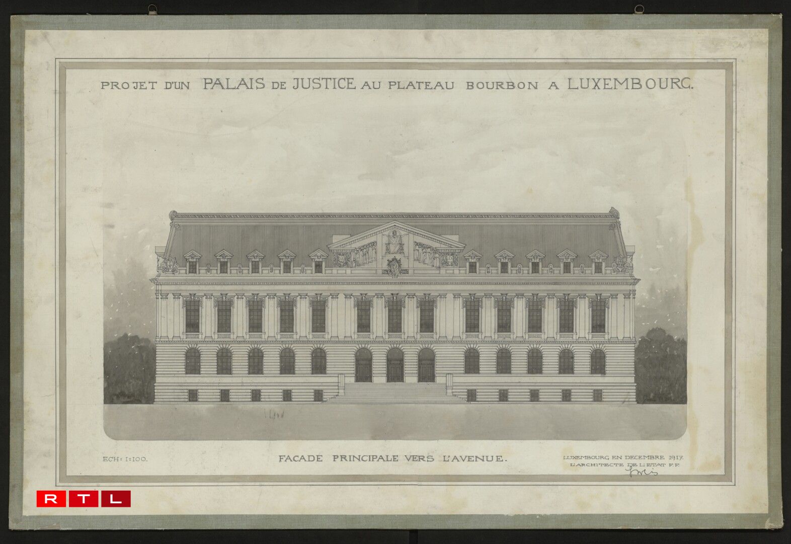 The planned justice palace.