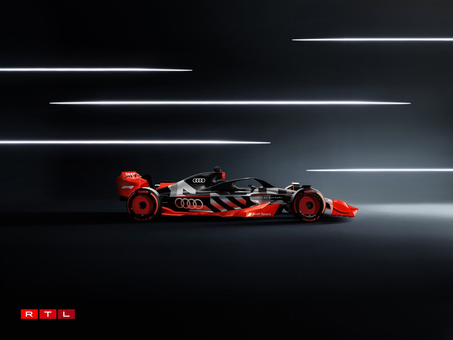 Show car: Esou kéint de F1-Auto vun Audi ausgesinn.