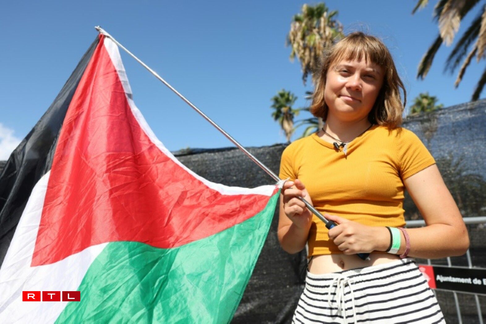Greta Thunberg is among the activists sailing towards Gaza. Other familiar faces include Nelson Mandela's grandson and Irish actor Liam Cunningham.