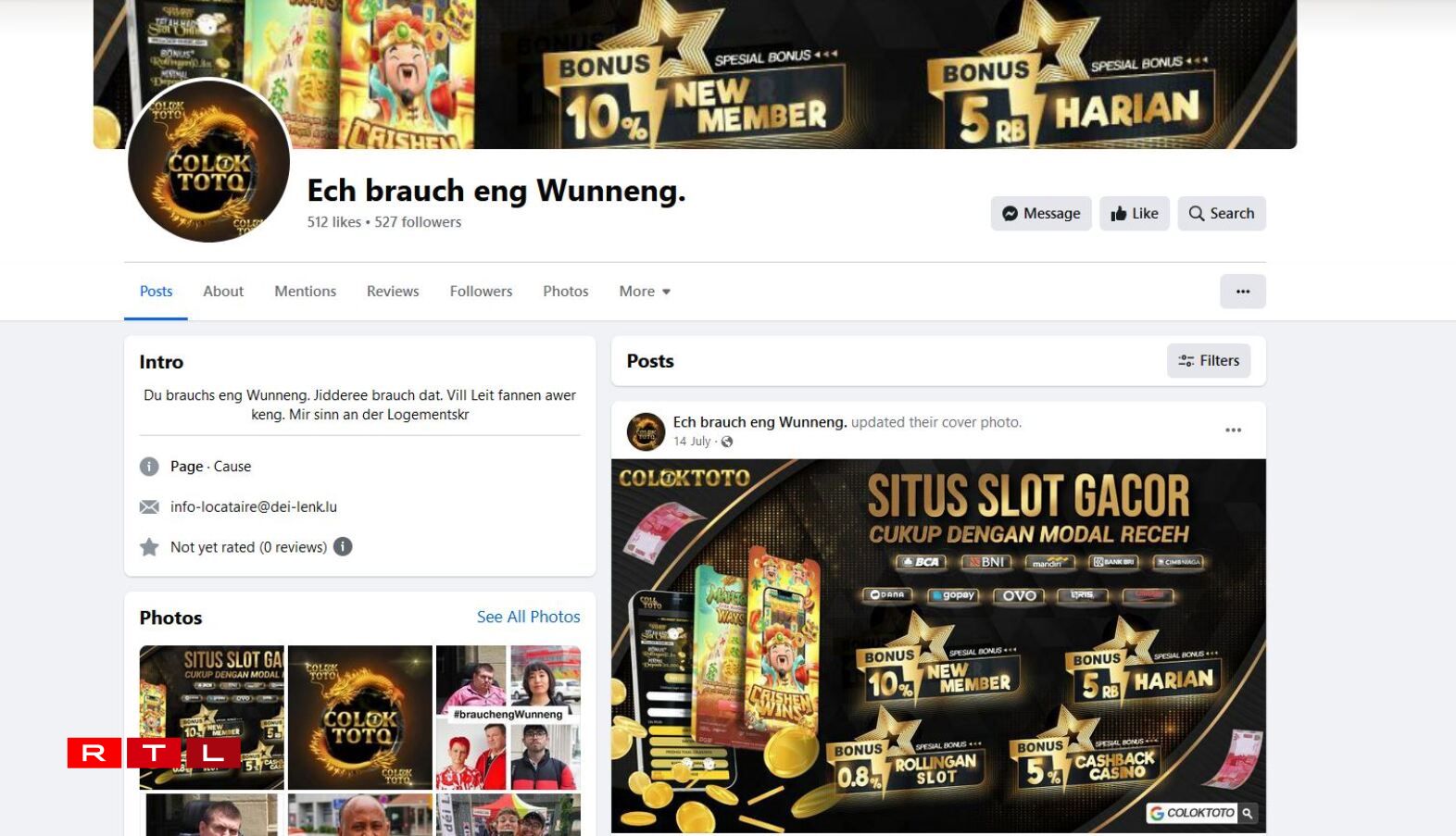 Och de Site vun der Campagne